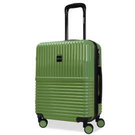 World Traveler Dejuno Tonal Lightweight Polycarbonate Hardside Expandable Spinner Luggage Suitcase with TSA Lock, Matcha, 20-inch