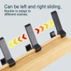 UOCO Coat Hook Rail Wall Mounted Coat Rack-5 Double Hook,
