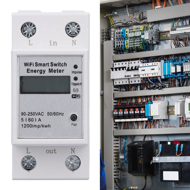 WIFI Smart Energy Meter LCD Display Household for Tuya 1