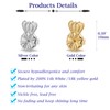 3-Pack Droopy Ear Earring Lifters, 10MM Adjustable, 18K Gold Plated,
