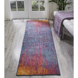 Nourison Passion Modern Abstract Colorful Multicolor Area Rug Runner, 2'2" x 7'6"