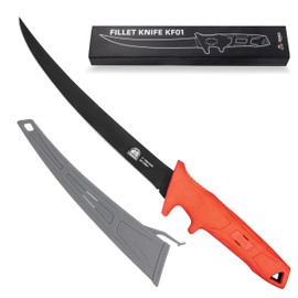 RUNCL Fishing Fillet Knife – Professional Filleting & Boning Knives, 8Cr14MoV Stainless Steel Blade, Corrosion-Resistant, Non-Slip Handles – Ideal for Fishing, Hunting & Outdoor Cooking （9 inch）