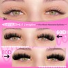 Lash Extension Kit Fluffy Lash Clusters 60D+80D Wispy Eyelash Clusters