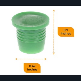 Tapones de corcho de plástico para botella de cristal, paquete de 4 unidades, tapón de corcho para licor