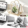 Gold Magazine Holder,Modern Magazine Rack Floor,Metal Wire Magazine Basket
