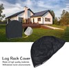 Firewood Rack Cover Dustproof Waterproof Sun Protection Round Outdoor Log