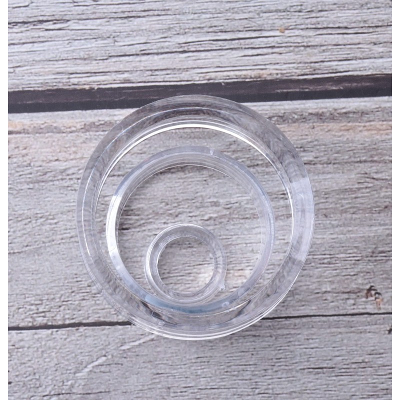 sowaka 9 Pcs Display Stands Acrylic Clear Small Round Baseball