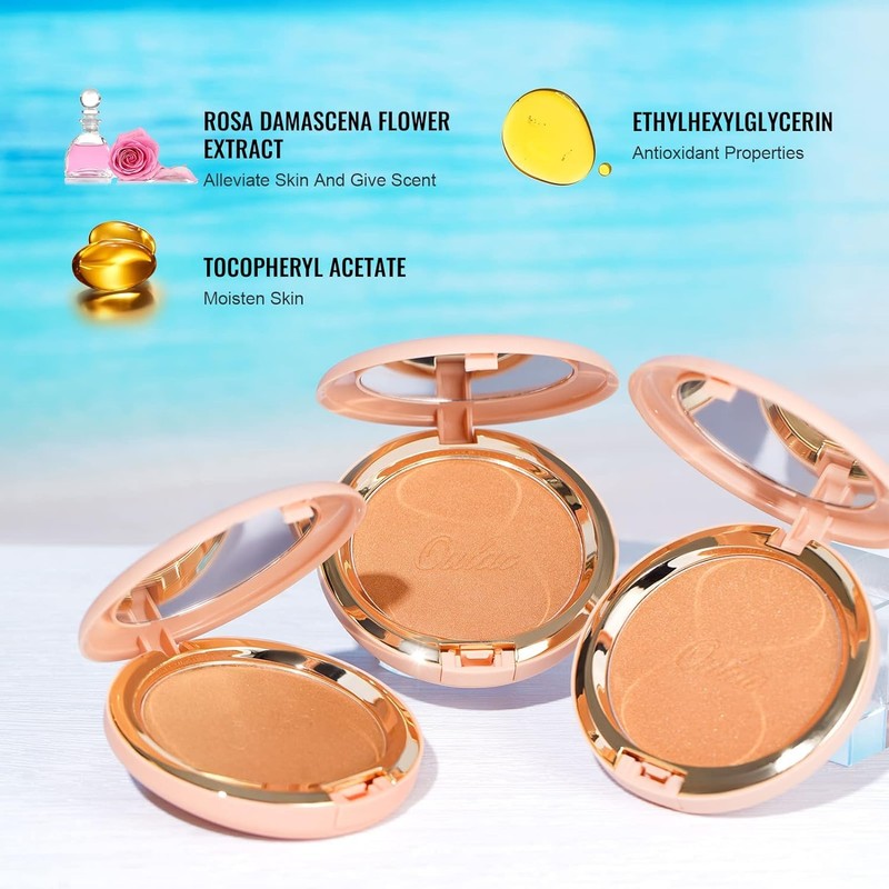 Oulac Bronzer Powder Face Makeup - Bronzing Powder, Cream Bronzer