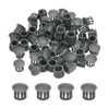 sourcing map 64PCS 11mm(3/8") Dark Grey Plastic Hole Plugs, Flush