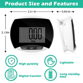 Copkim 24 Pcs Pedometer for Walking Bulk LCD Step Counter with Calories Burned Portable Accurately Step Tracker for Women Man Adults Jogging Hiking Running Walking (Blue,Green,Black)