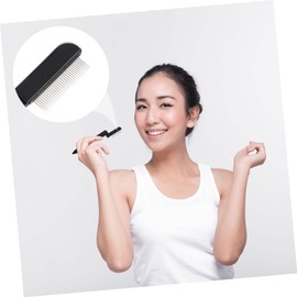 TOVINANNA 3pcs Foldable Eyelash Comb and Eyebrow Brush Portable Mini Steel Needle Grooming Tool for Eyelashes and Eyebrows for Makeup Application and Separation Black