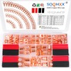 150Pcs Copper Wire Lugs, Battery Cable Ends AWG 2 4