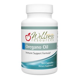 Wellness Resources Oil of Oregano Capsules - Pure Oregano Oil 55% Carvacrol - Oregano Oil Capsules for Gut Health & Immune Support - Softgels, 180 Count
