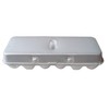 White 12-Egg Blank Styrofoam Carton - 25 Pack