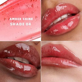 SAM SUGAR Tinted Lip Balm Hydrating Lip Gloss Long lasting Moisturizing Lip Balm Dewy Shine Finish Honey Melting Lip （04#）