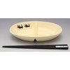 Kakamoto SOUSEN Medium Plate, Orange, 7.1 inches (18 cm), Setoyaki
