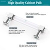 Orger Acrylic Cabinet Handles 5 Pack Modern Cabinet Hardware Drawer