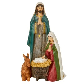 Widdle Gifts Nativity Scene Joseph Mary and Jesus Ornament 25cm Christmas Decoration