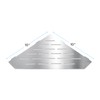 FerdY 2-Pack 10" Brushed Nickel Recessed Corner Shower Shelf, for