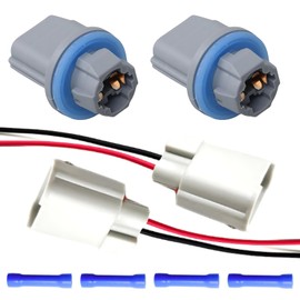 Umiup Rear License Plate Light Lamp Bulb Socket Connector Wiring Pigtail Harness Kit for Ford F-150 2004-2021 Ranger 1998-2011 Explorer 2006-2010 F81Z-13411-AA 1U2Z-14S411-BEA AL8Z-13411-B, 2 Set