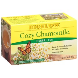 Bigelow Tea Cozy Chamomile Herbal Tea, Caffeine Free Tea with Chamomile Flowers, 20 Count Box (Pack of 6), 120 Total Tea Bags | Bigelow Tea