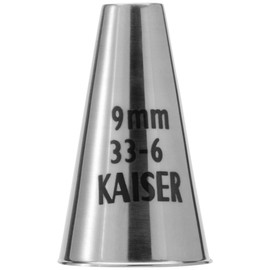 Original Kaiser Lochtülle 9 mm, Spritztülle, Edelstahl rostfrei, falz- und randfrei