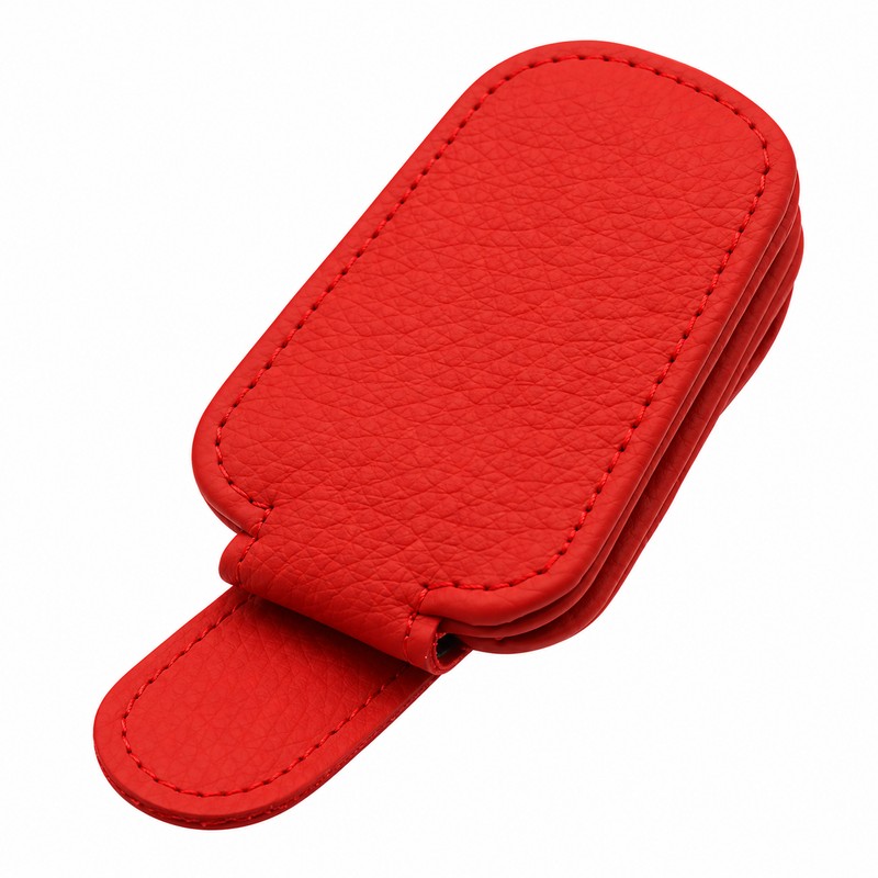 Car Sun Visor Glasses Holder for Driving – Magnetic Leather