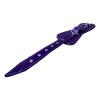 Par Grillete Cuero Tobillo Reforzado Gym Crossfit Morado