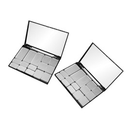 FRCOLOR 2pcs Magnetic Eyeshadow Palette Container Refillable DIY Makeup Tray for Lipstick Blush and Eyeshadow Durable and Elegant Design for Organizing Cosmetics