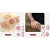 Mehndi Stickers 12Pcs Temporary Tattoo Fake Tattoos Waterproof Tattoos Sticker