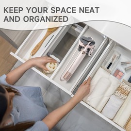 Compact Hair Dryer Cord Organizer - Batheroom Storage & Portable Travel Cord Management Soft Silicone Winder Organizer Wire Wrapper for Easy Home and On-The-Go Use (Gray)