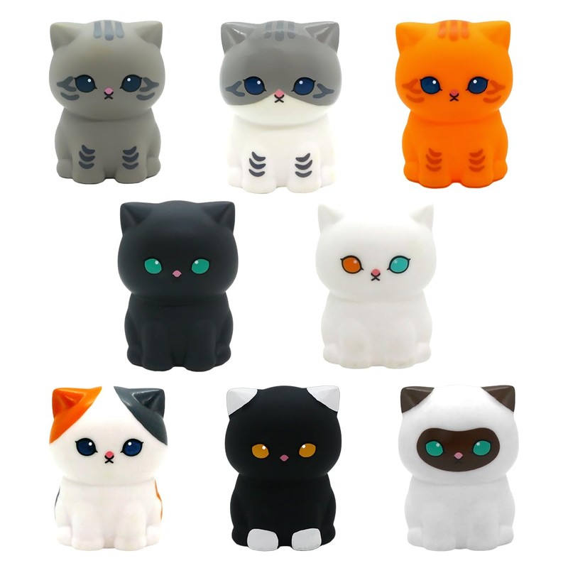 [Random 4 Blind Boxes] Vinyl Small Cute Animals Characters Figures