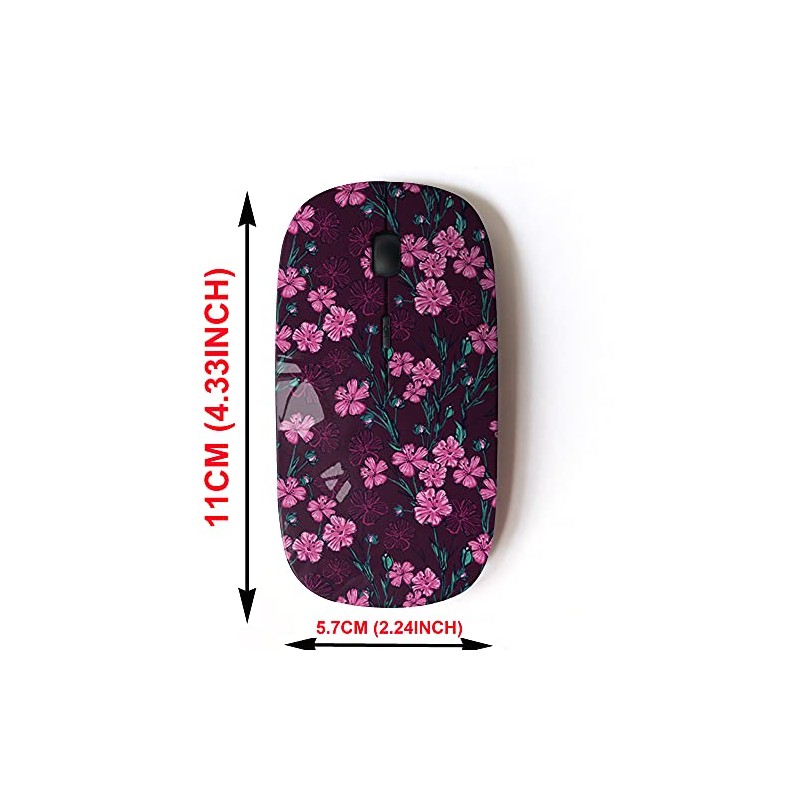 2.4G Wireless Mouse with Cute Pattern Design for All Laptops