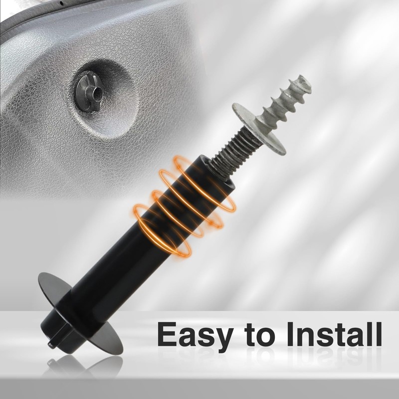 2PCS Improved Trunk Trim Panel Fastener Clip Screw Nut Compatible