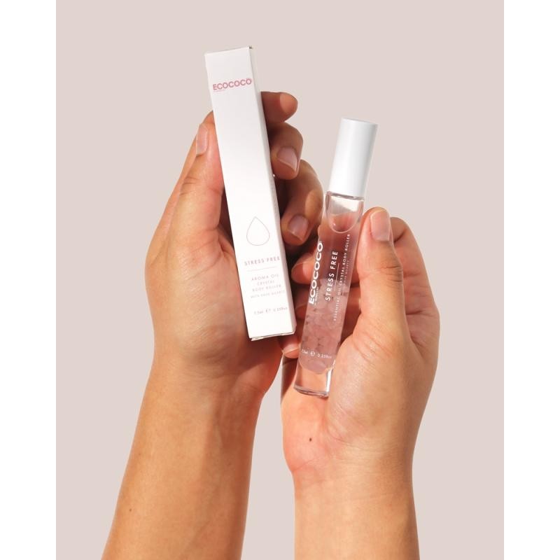 ECOCOCO Stress Free Aroma Oil Crystal Body Roller 7.5ml