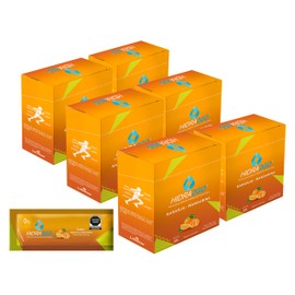 Pack de 60 Unidades - 6gr por Unidad - Electrolitos en Polvo Soluble 600ml | Sabor Naranja Mandarina | Sin Calorias, Sin Azucar, Libre de Gluten y Vegano | 6 gr de Polvo en Sobres | HIDRA2GO