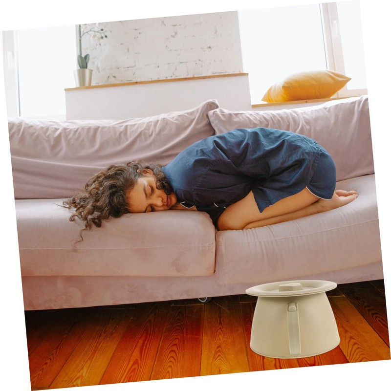 Ipetboom Sturdy Plastic Bedpan with Cover Urinal for Disabled Bedridden