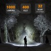 EverBrite 1000 Lumen LED Headlamp Rechargeable Headlight with 5 Light