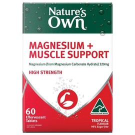 Nature's Own Magnesium + Muscle Support High Strength Effervescent Tab X 60