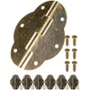 FUXXER® 6x Classic Metal Hinges Antique Iron Design Furniture 56x42mm