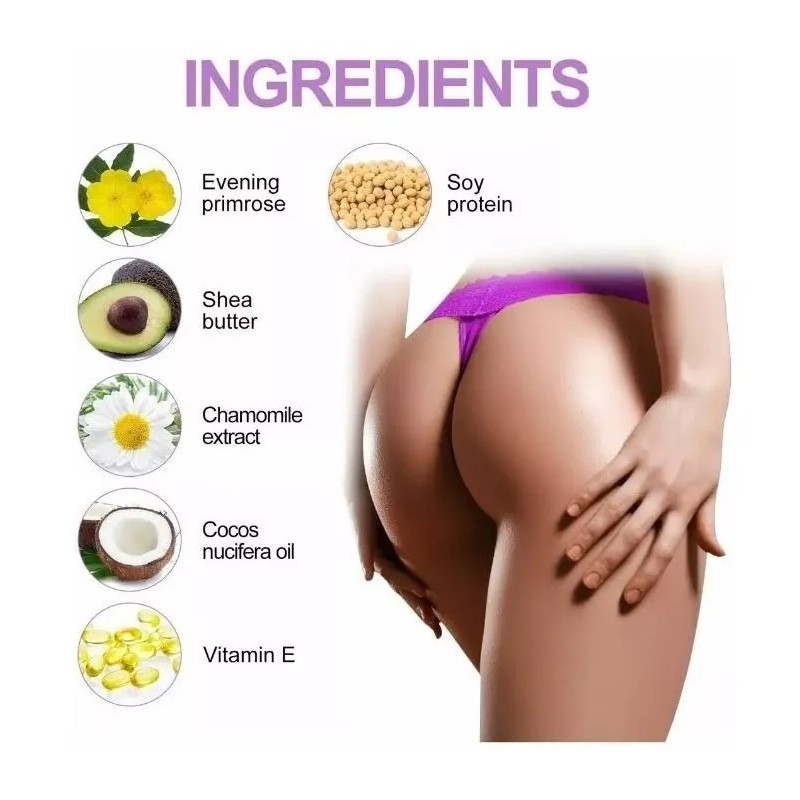 Crema Quemargrasa Levanta Reafirma Gluteos Nalgas Jengibre Hierbas