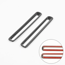 Voodonala Door Air Conditioner Vent Door Vent Ventilation Outlet Garnish Trim for 2011-2024+ Dodge Charger Interior Accessories, ABS Green 2pcs Carbon Fiber