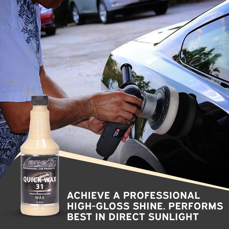 Lane’s Car Wax, Quick Shine Car Wax, Durable High Gloss