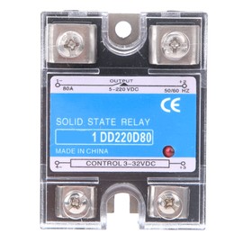 Solid State Relay DC DC SSR Input 3-32VDC Load 5-220VDC Control Relay(80A )