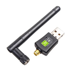Adaptador WiFi USB de 600 Mbps Tarjeta inalámbrica Dongle de red para PC portátil de computadora con antena de alta ganancia de 5 dBi de banda dual 802.11a 2.4 GHz 150 Mbps 5 GHz 433 Mbps Compatible