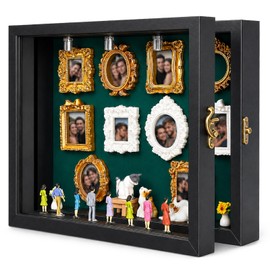 DIY Mini Museum Silhouette Box Frame Set with 8pcs Figurines & 10pcs