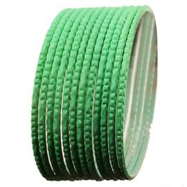 NEW! Touchstone "Colorful Dozen Bangle Collection" Indian Bollywood Alloy Metal Textured Sea Green Color Charming Thing Bangle Bracelets Set of 12 For Women.