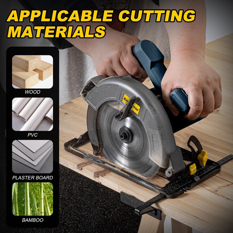 Enventor Circular Saw Corded, 11A Electric Circular Saws 7-1/4-Inch with