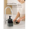 INGOFIN Ceramic Soap Dispenser with Sponge Holder - 2-in-1 Kitchen