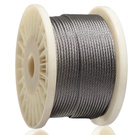 AGTEK Wire Rope 1/8 Inch Stainless Steel Aircraft Cable for Decking Railings, 250 FT, 7x7 Strands Construction